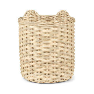 LIEWOOD PANIER ROTIN OREILLES D'OURS "INGER" 22CM NATURAL