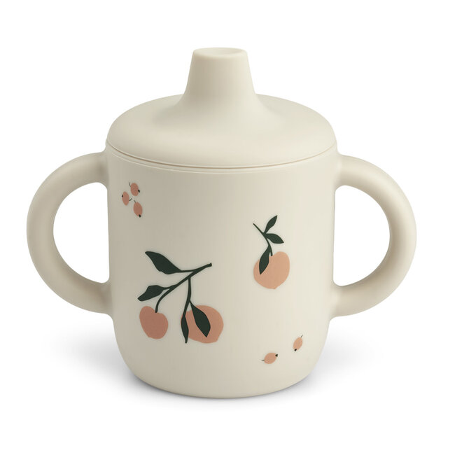 LIEWOOD TASSE SILICONE AVEC BEC "NEIL" PEACH SEA SHELL