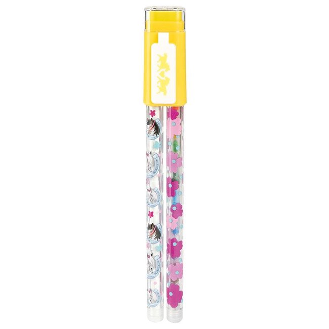 14 Crayons De Cire Empilables - 12 Couleurs - Jouet éducatif Pour Enfants - Cadeau Anniversaire