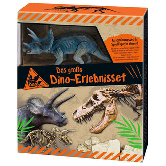 KIT DE FOUILLE ARCHÉOLOGIQUE - TRICÉRATOPS AVEC FIGURINE