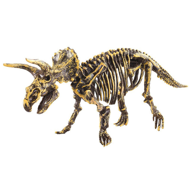 KIT DE FOUILLE ARCHÉOLOGIQUE - TRICÉRATOPS AVEC FIGURINE