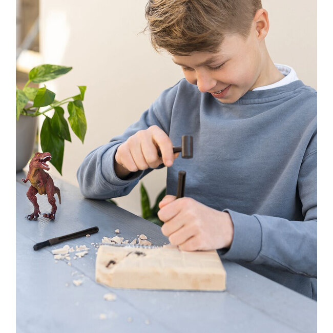 KIT DE FOUILLE ARCHÉOLOGIQUE - TYRANNOSAURUS REX AVEC FIGURINE