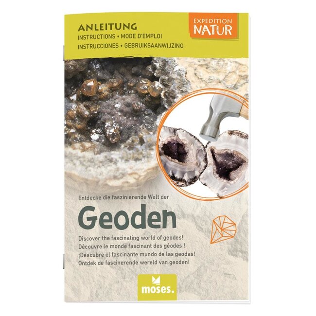 KIT EXPÉDITION NATURE - 4 VÉRITABLES GÉODES À DÉTERRER