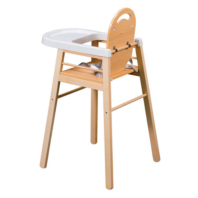 COMBELLE CHAISE-HAUTE COMPACTE "LILI" HÊTRE NATUREL VERNIS