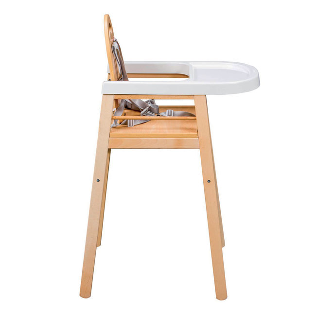 COMBELLE CHAISE-HAUTE COMPACTE "LILI" HÊTRE NATUREL VERNIS