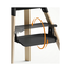 STOKKE CLIKK - CHAISE-HAUTE COMPACTE - NOIR NATUREL