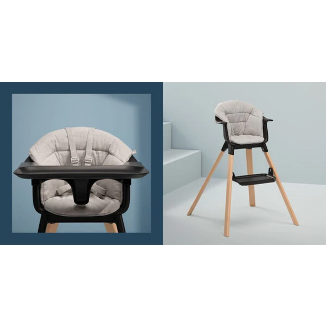 STOKKE CLIKK - CHAISE-HAUTE COMPACTE - NOIR NATUREL