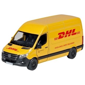 GOKI VOITURE FRICTION CAMIONNETTE LIVRAISON MERCEDES BENZ SPRINTER DHL FRICTION 1:48