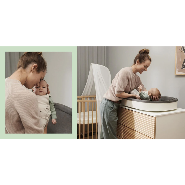 STOKKE SLEEPI - COMMODE 3 TIROIRS & PLAN À LANGER - BLANC