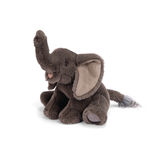 MOULIN ROTY PELUCHE GRAND ÉLÉPHANT 32CM - TOUT AUTOUR DU MONDE