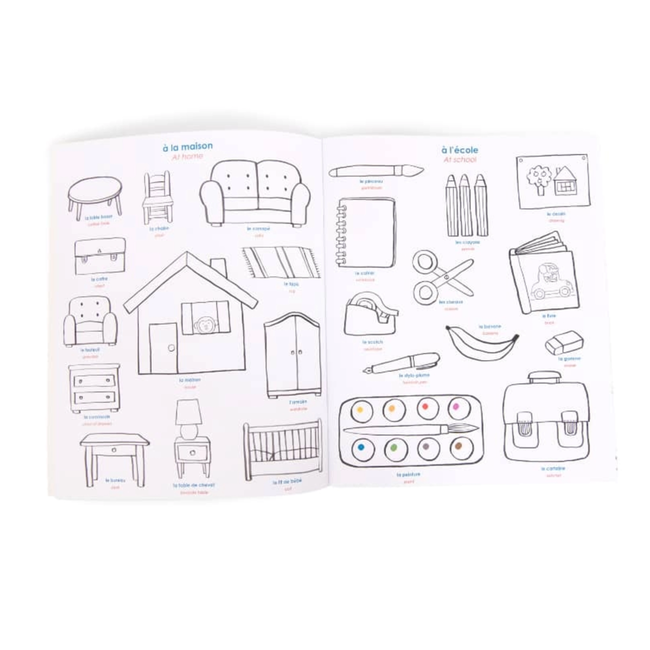 MOULIN ROTY CAHIER IMAGIER À COLORIER 28 PAGES + 125 STICKERS - LES POPIPOPS