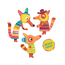 DJECO PEINTURE GÉANTE ARTICULÉE - LA FAMILLE RENARD +3ANS