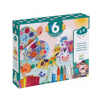 DJECO COFFRET 6 ACTIVITÉS CRÉATIVES DES PETITS - ANIMAUX 3-6ANS