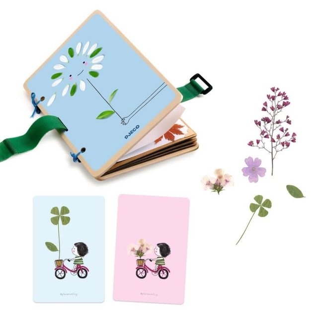 DJECO DIY - PRESSE À FLEURS & 30 CARTES À CRÉER INSPIRANTE NATURE 5-12ANS