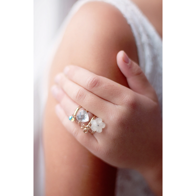 GREAT PRETENDERS SET DE 4 BAGUES "SASSY RINGS"