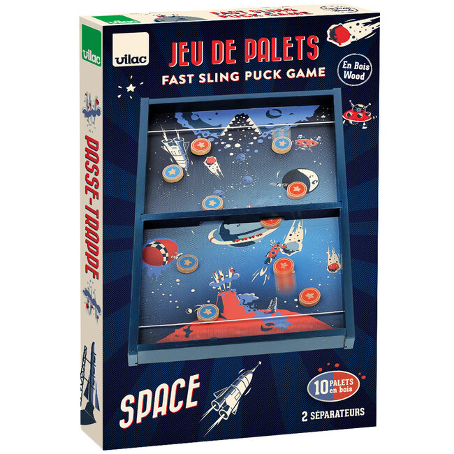 VILAC JEU DE PALET "PASSE-TRAPPE" BOIS ESPACE