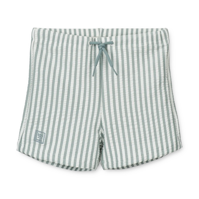 LIEWOOD BOXER DE BAIN "OTTO" STRIPE SEA BLUE WHITE