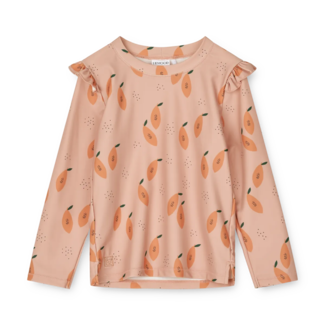 LIEWOOD T-SHIRT ANTI-UV "TENLEY" PAPAYA / PALE TUSCANY