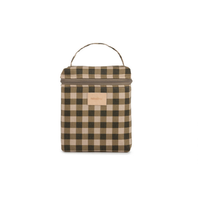 NOBODINOZ LUNCH BAG ISOTHERME HYDE PARK - GREEN CHECKS