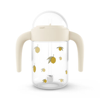 KONGES SLOJD GOURDE BÉBÉ AVEC ANSES 250ML - LEMON