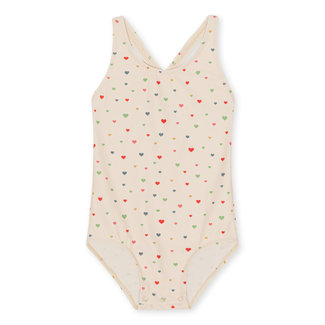 KONGES SLOJD MAILLOT DE BAIN 1 PIECE "MANUCA" MULTI HEARTS