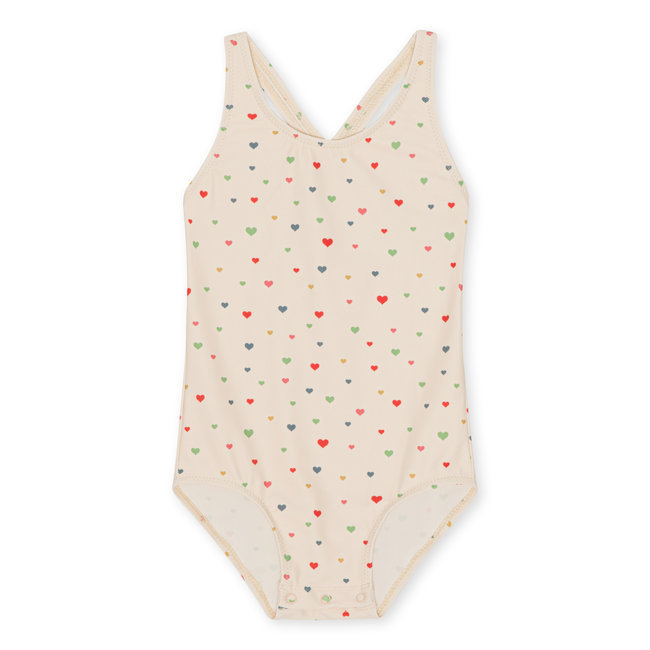 KONGES SLOJD MAILLOT DE BAIN 1 PIECE "MANUCA" MULTI HEARTS