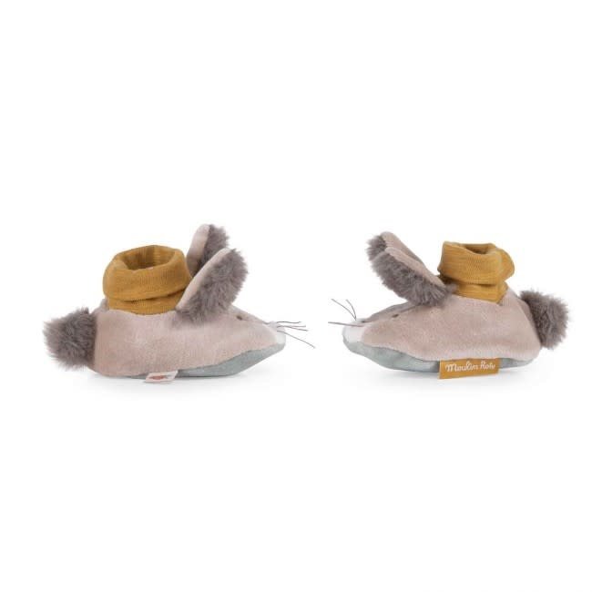 MOULIN ROTY CHAUSSONS NAISSANCE LAPIN - TROIS PETITS LAPINS