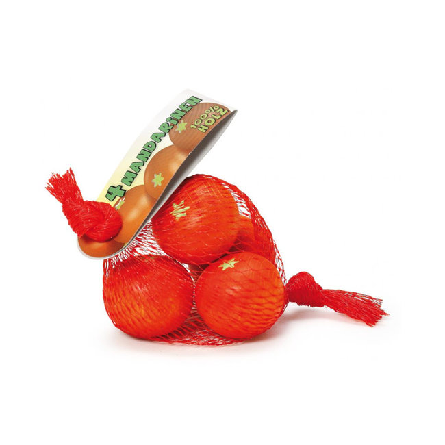 ERZI FILET DE 4 MANDARINES EN BOIS