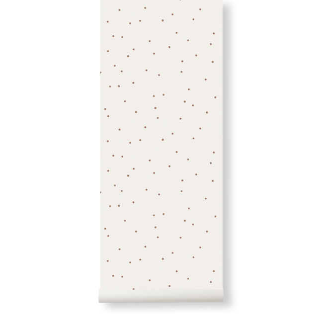 FERM LIVING PAPIER PEINT DOT OFF WHITE