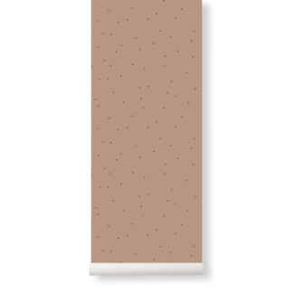 FERM LIVING PAPIER PEINT DOT OFF DUSTY ROSE