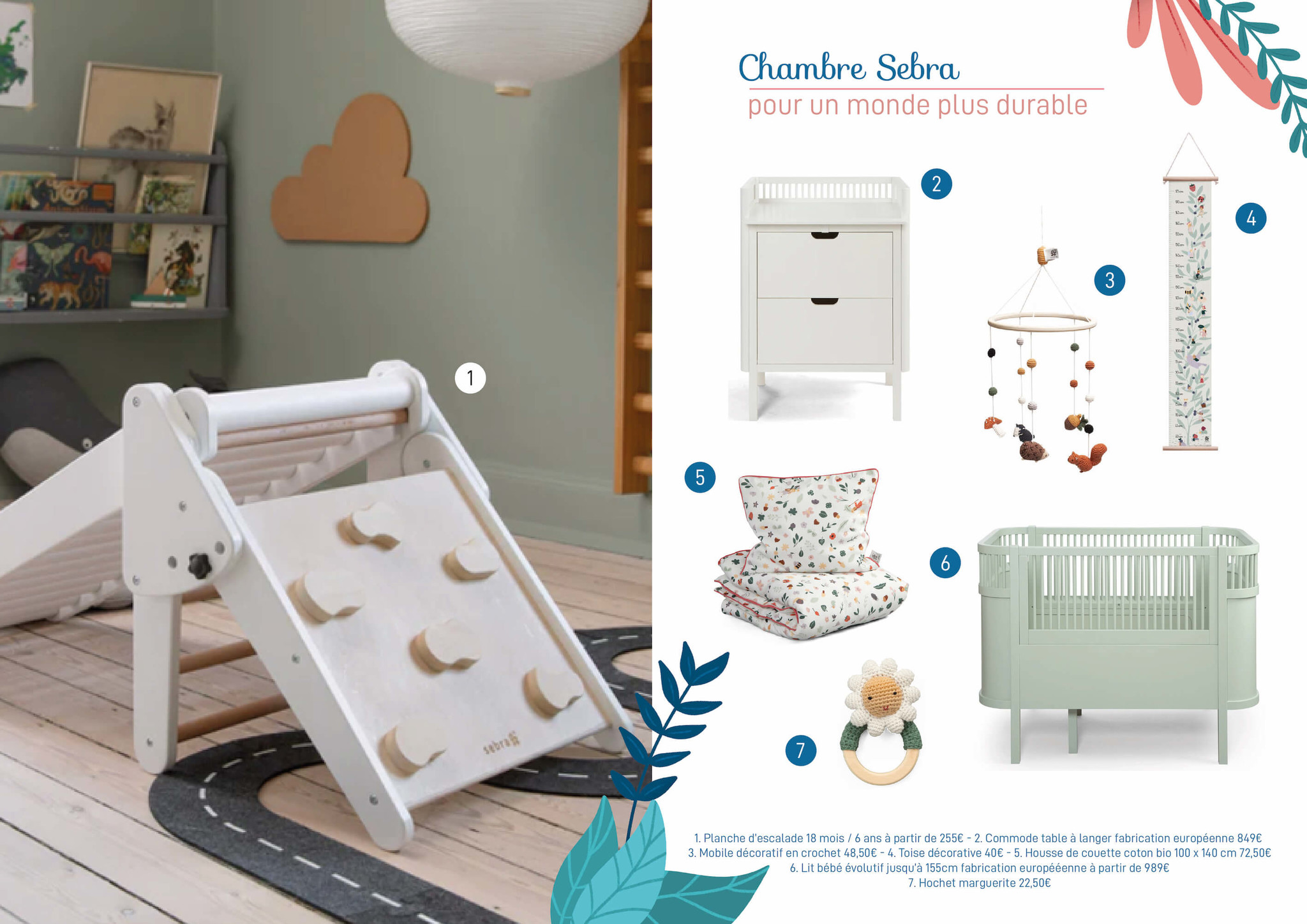 Chambre durable Made in Europe Sebra chez MOM POP Mulhouse Strasbourg Colmar Alsace