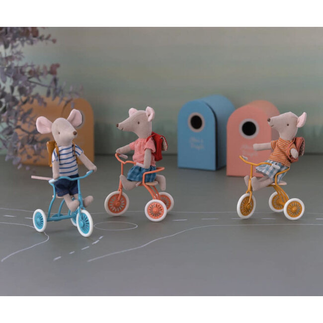 MAILEG TRICYCLE CORAIL POUR PETITE & GRANDE SOURIS - COLLECTION TRICYCLE