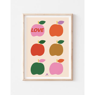 MA PETITE VIE AFFICHE MA PETITE VIE 30X40CM - LOVE POMME