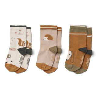 LIEWOOD 3 X PAIRES DE CHAUSSETTES "SILAS" FRIENDSHIP SANDY MIX