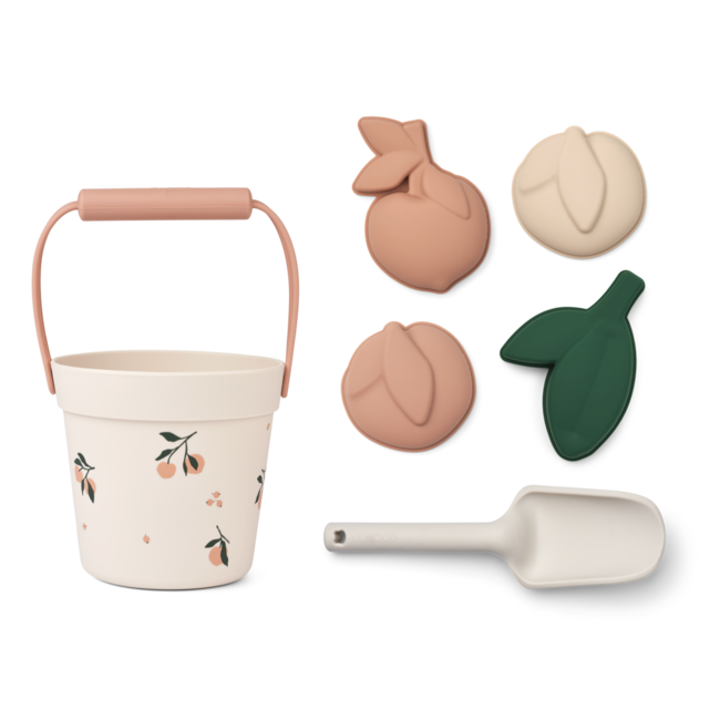 LIEWOOD SET DE PLAGE SILICONE "DANTE" PEACH SEA SHELL