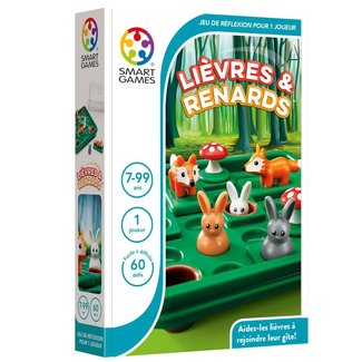 SMARTGAMES JEU COMPACT - LIÈVRES & RENARDS +7ANS