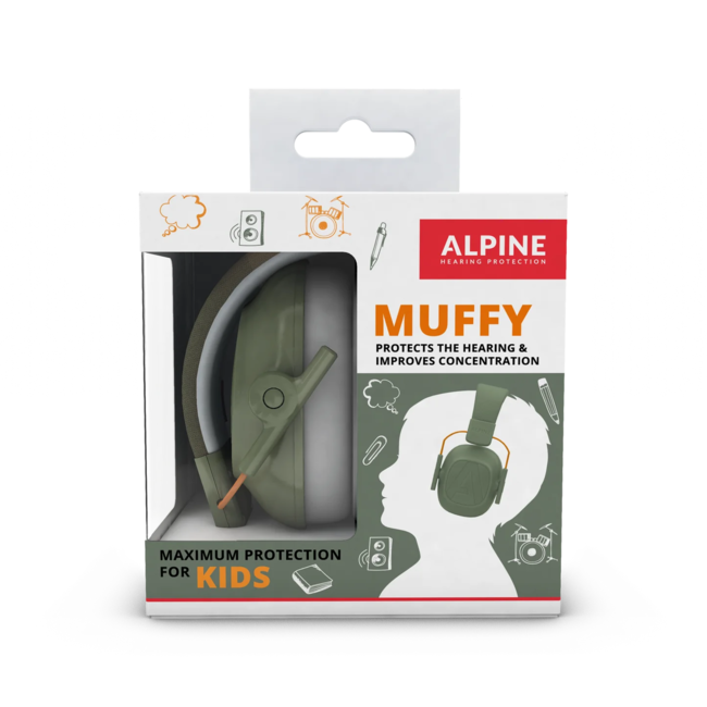 ALPINE CASQUE ANTI-BRUIT ENFANT ALPINE MUFFY OLIVE