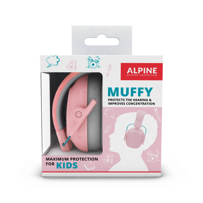 ALPINE CASQUE ANTI-BRUIT ENFANT ALPINE MUFFY ROSE