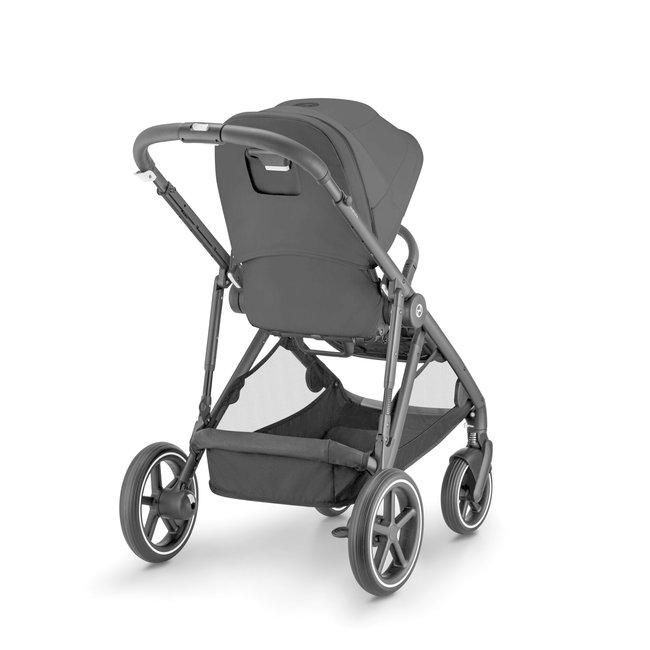 CYBEX CYBEX GAZELLE S - POUSSETTE CADRE NOIR - ASSISE & PANIER MOON BLACK