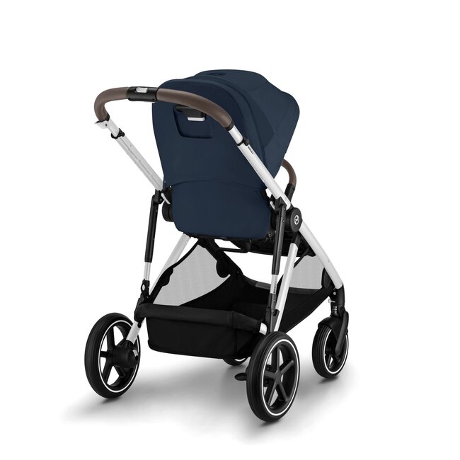 CYBEX CYBEX GAZELLE S - POUSSETTE CADRE SILVER - ASSISE & PANIER OCEAN BLUE