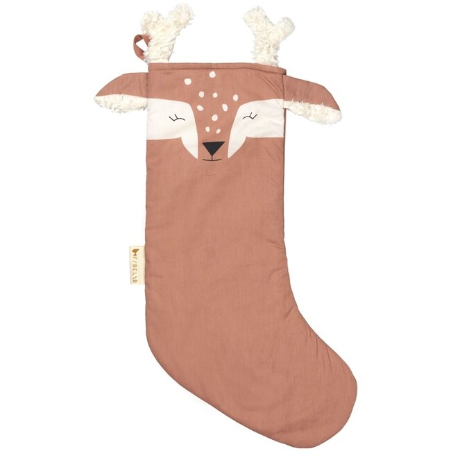 FABELAB CHAUSSETTE DE NOEL - RENNE OLD ROSE