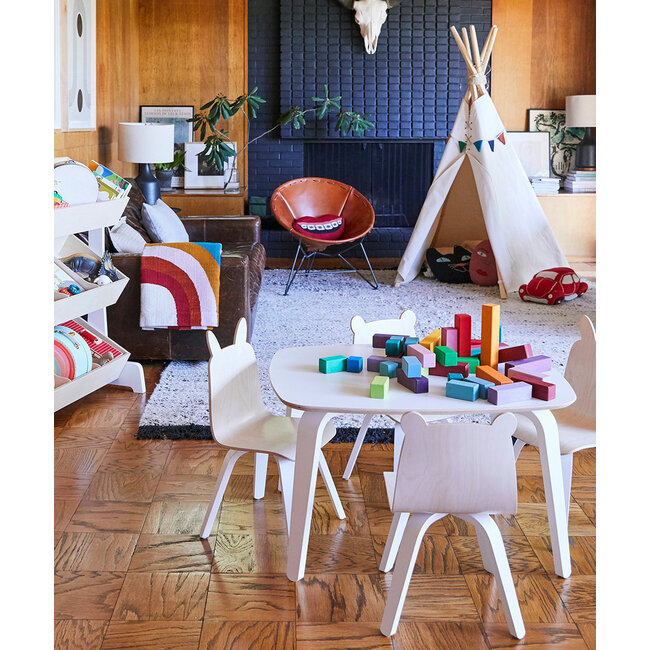 OEUF NYC TABLE PLAY BLANC BOULEAU