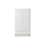 OLIVER FURNITURE ARMOIRE 2 PORTES WOOD BLANC/CHÊNE