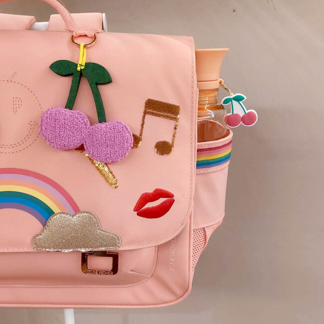 JEUNE PREMIER GOURDE TRITAN & INOX 450ML - CHERRY POMPON