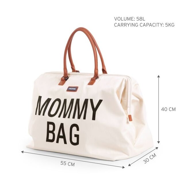 CHILDHOME SAC À LANGER MOMMY BAG - ÉCRU NOIR