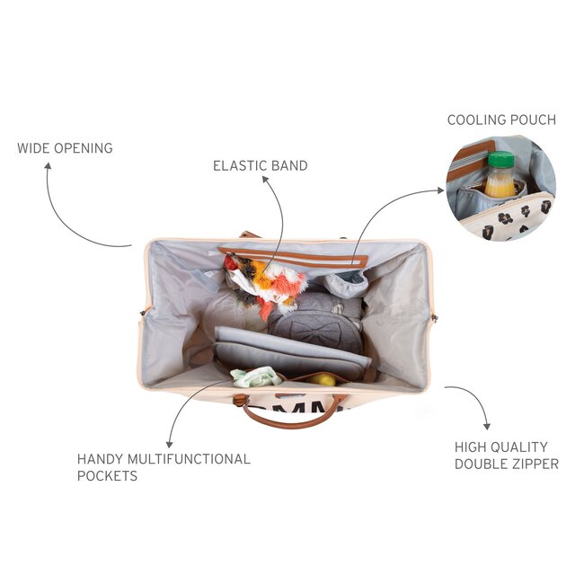 CHILDHOME SAC À LANGER MOMMY BAG - ÉCRU NOIR