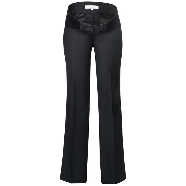 PANTALON NYC+ DROIT CLASSIQUE EN LAINE STRECH BLACK 25