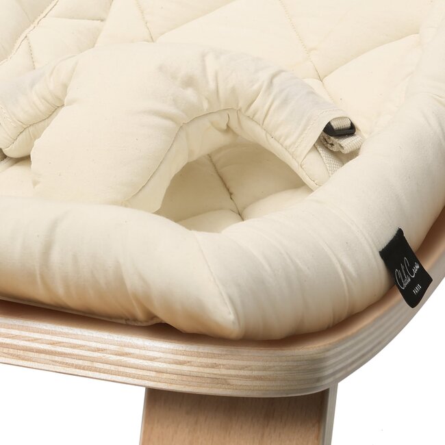 CHARLIE CRANE LEVO - TRANSAT - COUSSIN ORGANIC WHITE MILK - BOIS DE HÊTRE