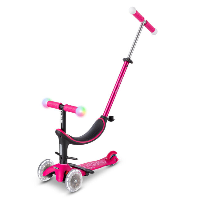 MICRO TROTTINETTE MINI MICRO REVOLUTION DELUXE 3 EN 1 - MAGIC LED FRAMBOISE