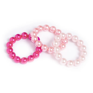 RATATAM 3 X BRACELETS PERLES NACREES - ROSE